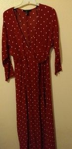 Polka dot maxi dress